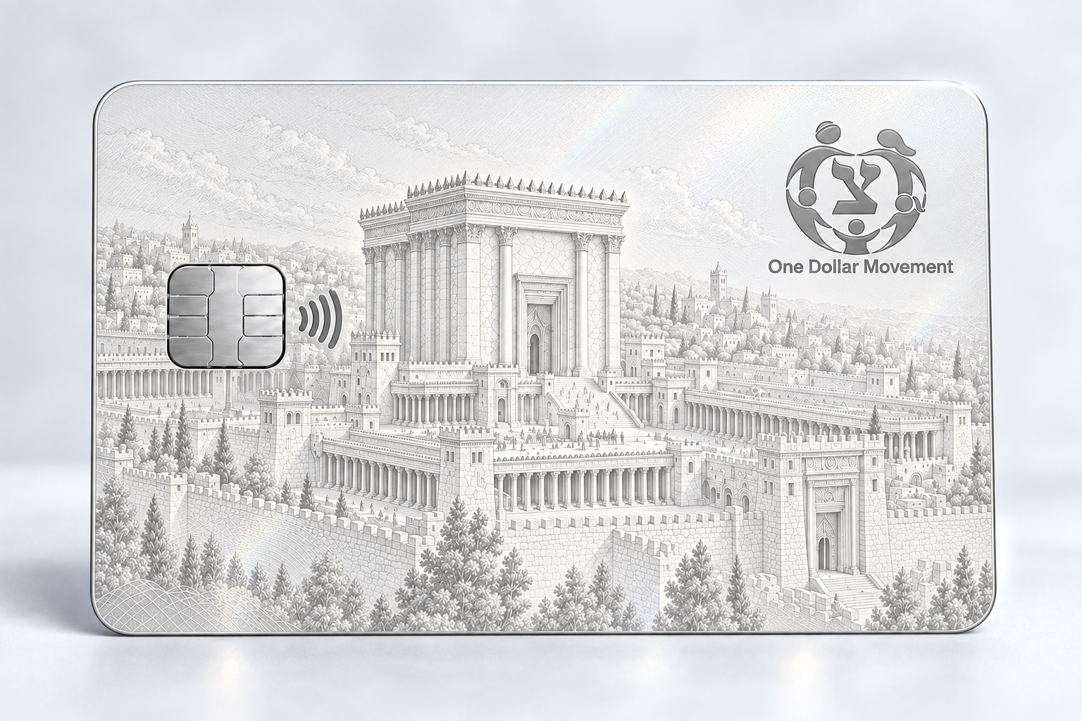 Concept image of the future One Dollar Dignity Card